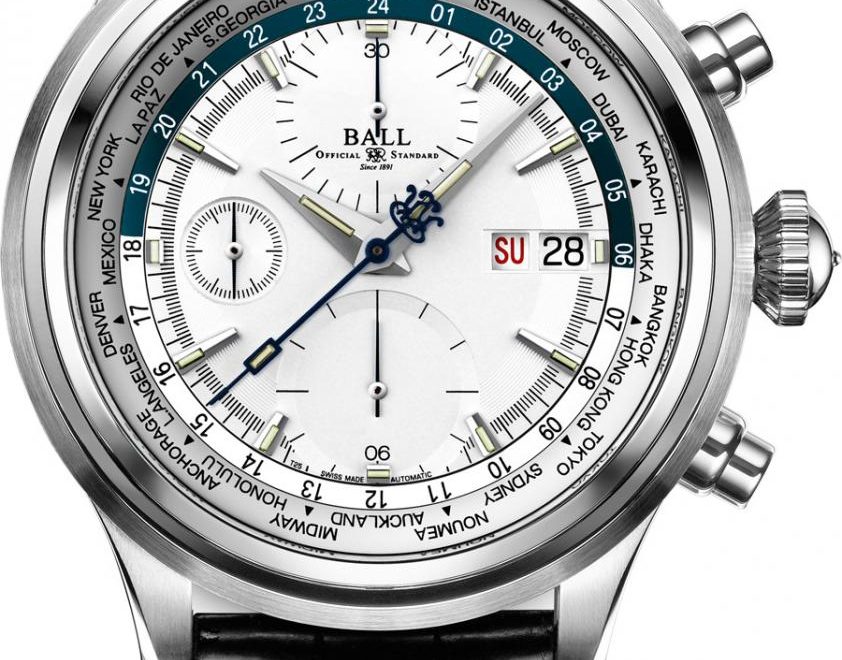 Großhandel Berühmt Ball Watch: Trainmaster Worldtime Chronograph | Baselworld 2017 Replikat Käuferhandbuch