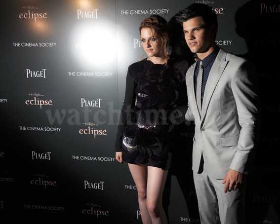 Die Twilight-Stars Kristen Stewart und Taylor Lautner bei der Eclipse-Premiere in New York